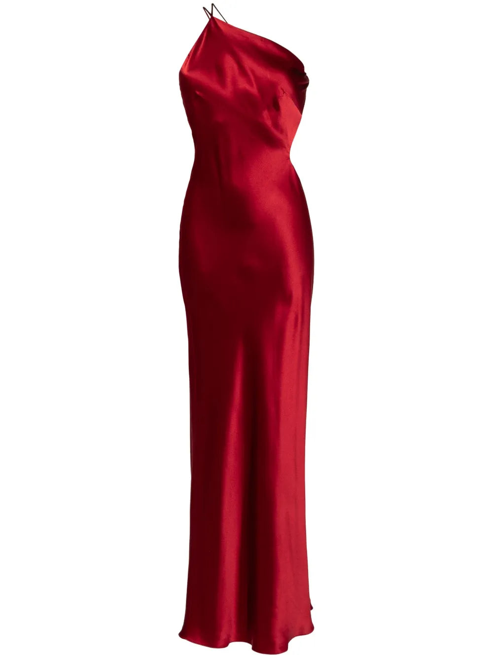 Michelle Mason Asymmetrical Design Silk Gown