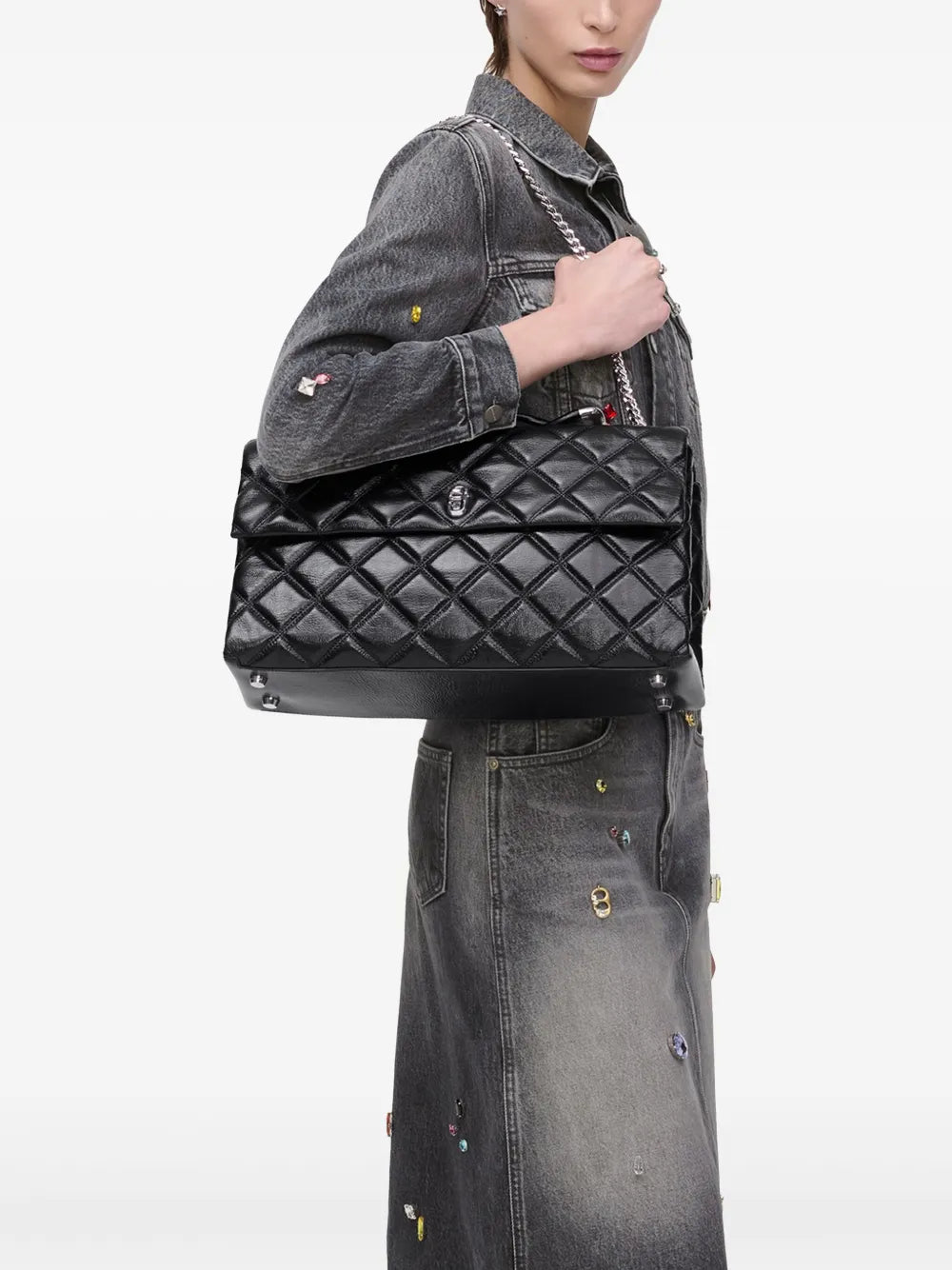 Marc Jacobs The Xl Quilted Dual Shoulder Bag