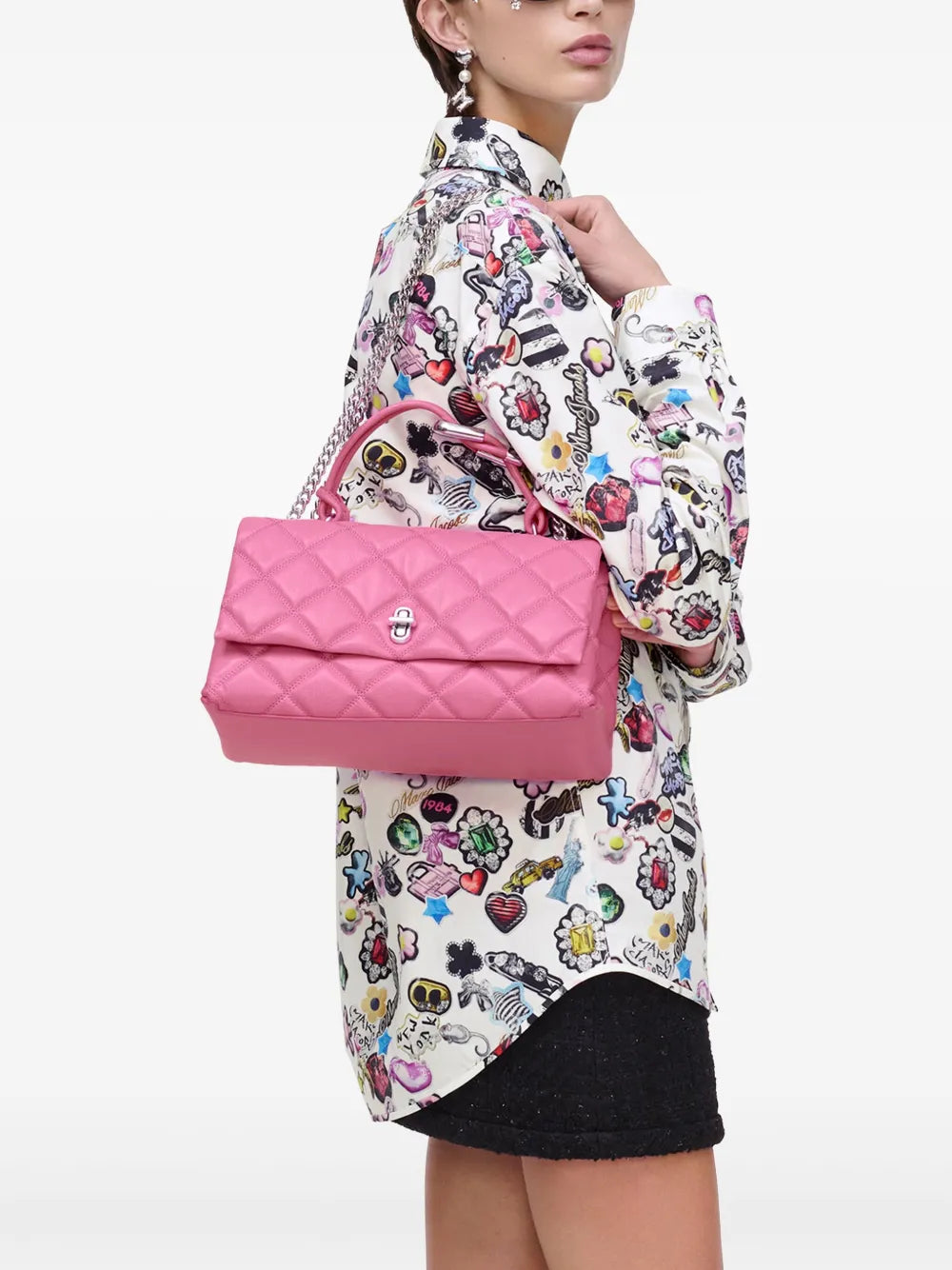 Marc Jacobs The Quilted Dual Convertible Shoulder Bag