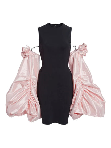Coperni Taffeta Sleeved Dress