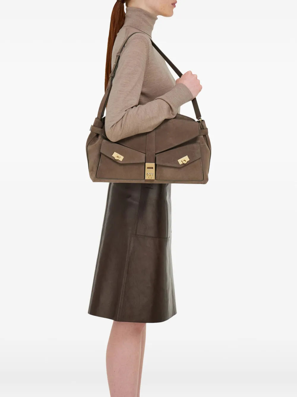 Ferragamo Large Hug Clutch Bag