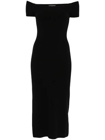 Bompard Bardot Neckline Midi Dress