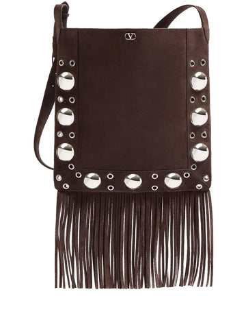 Valentino Garavani Nellcote Suede Shoulder Bag