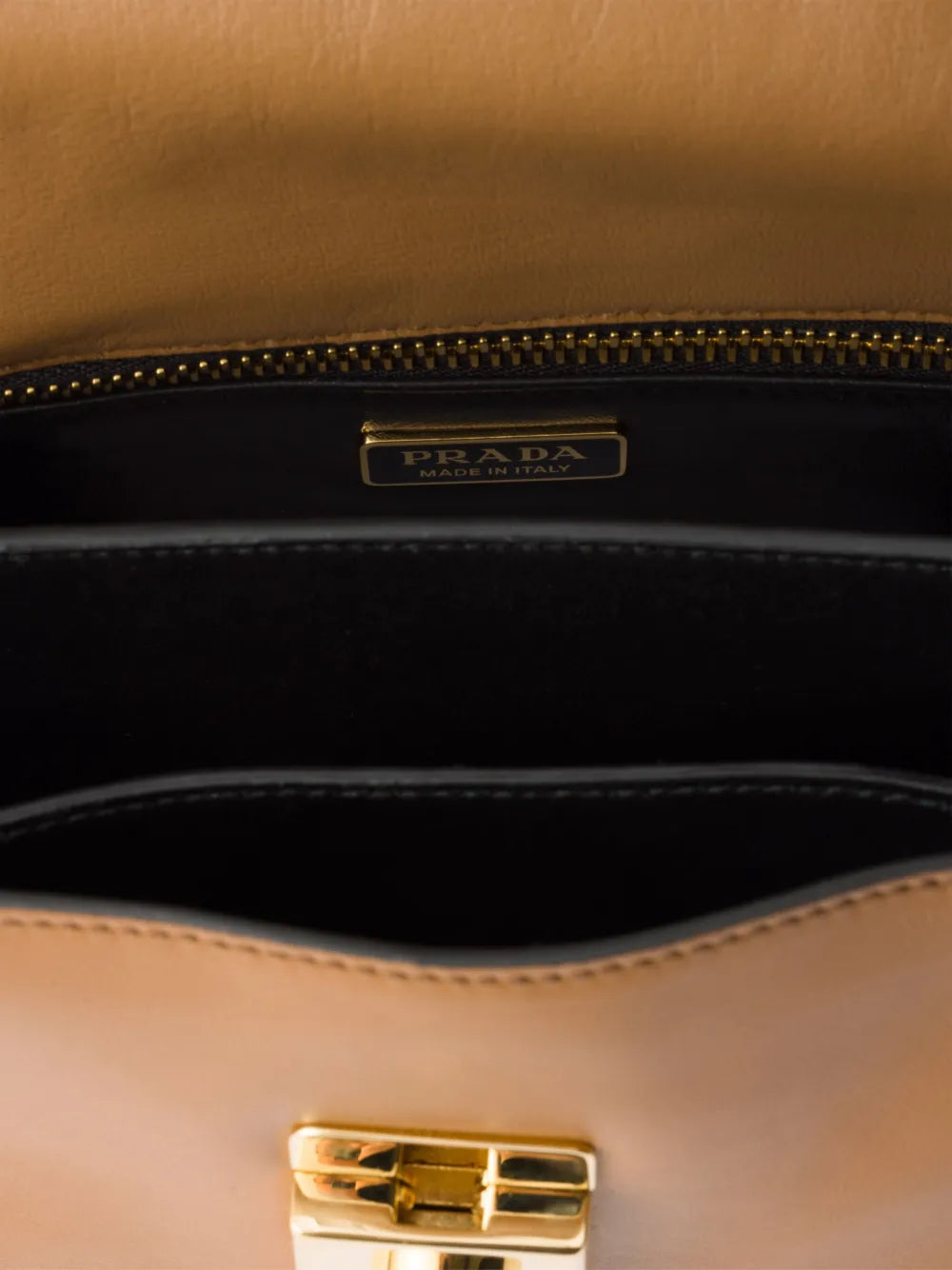 Prada Small Soft Sound Leather Shoulder Bag