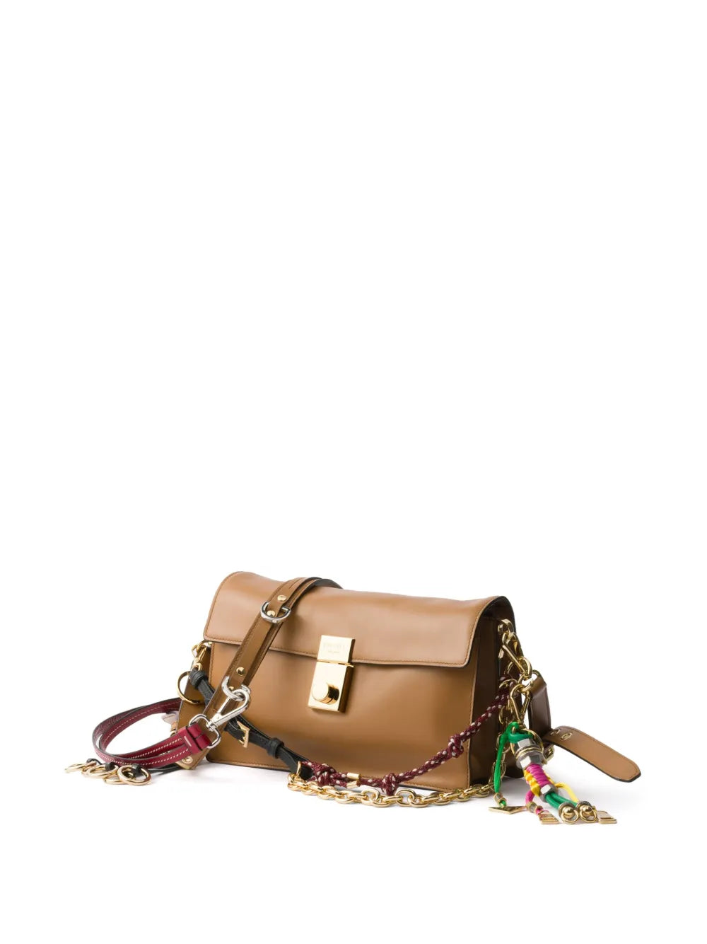 Prada Small Soft Sound Leather Shoulder Bag