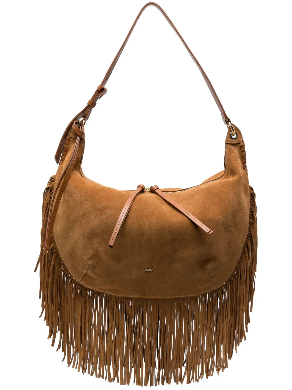 Bash Xl Franges Suede Shoulder Bag