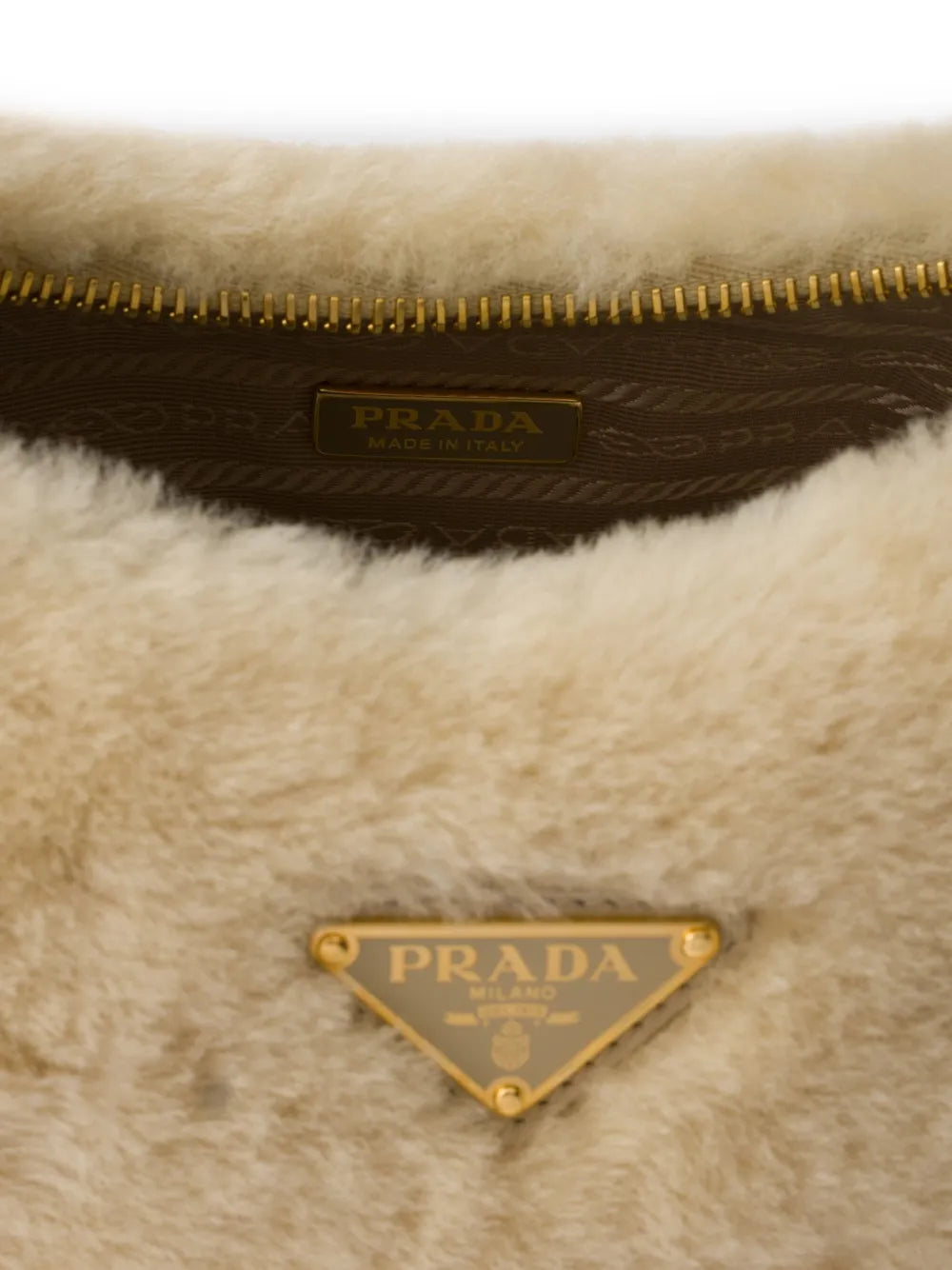 Prada Re Edition Shearling Mini Bag