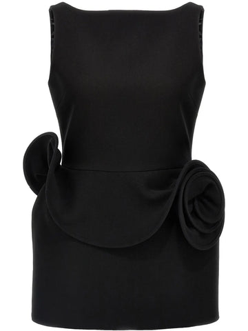 Magda Butrym Floral Applique Sheath Mini Dress