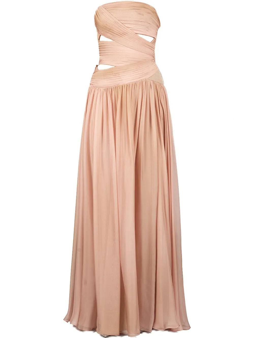 Elie Saab Printed Chiffon Gown