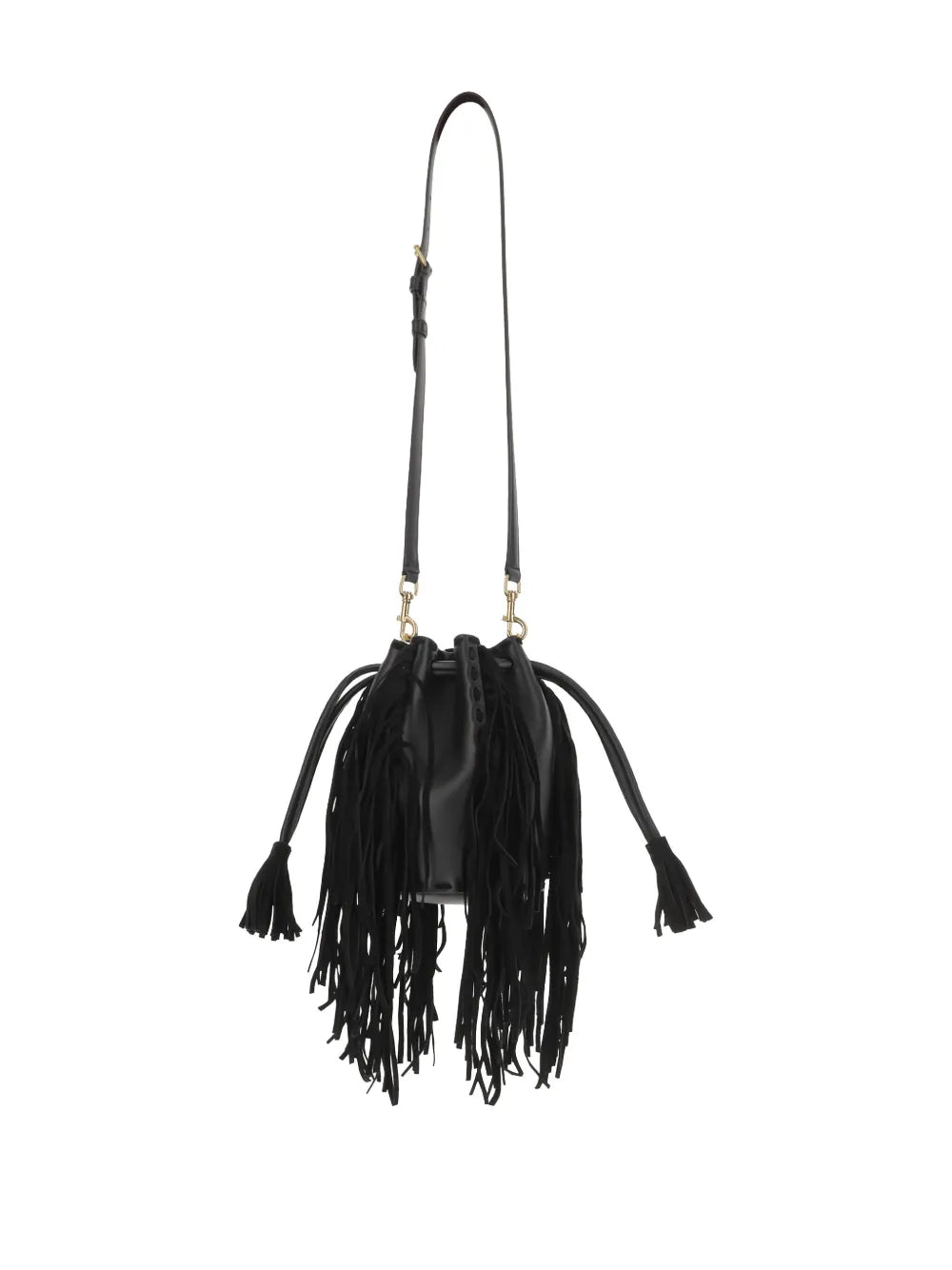 Valentino Garavani Fringed Leather Shoulder Bag