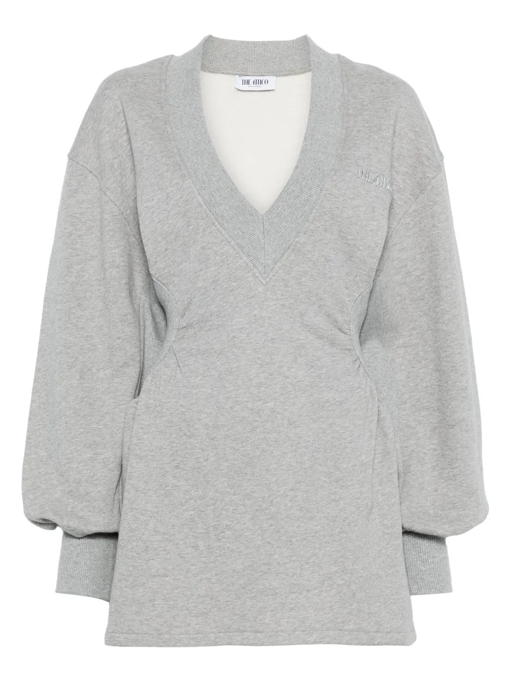 The Attico V Neck Long Sleeves Mini Dress