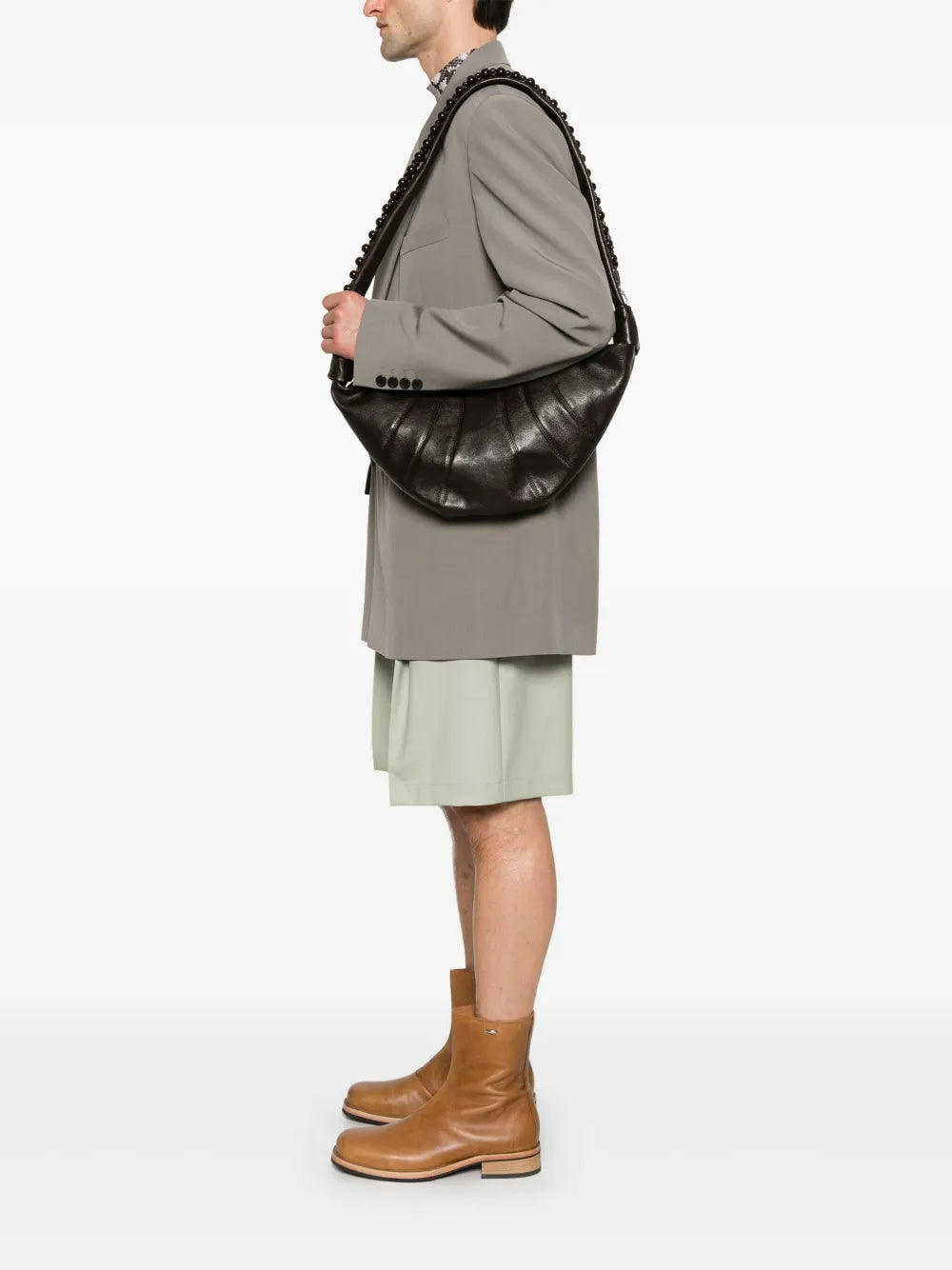 Lemaire Medium Pearls Croissant Shoulder Bag