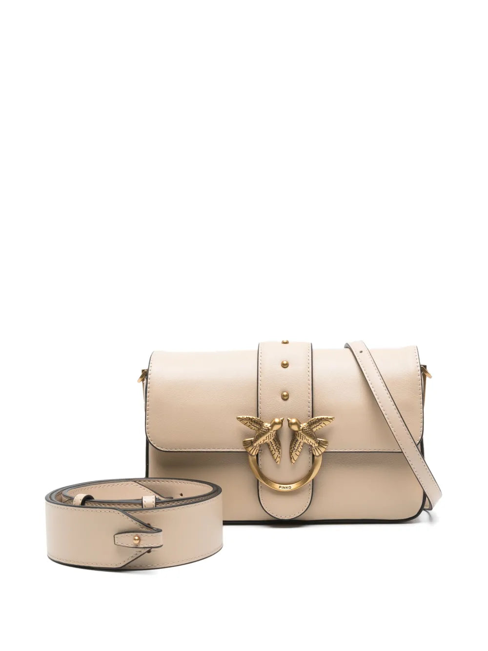 Pinko Mini Love One Slouchy Shoulder Bag