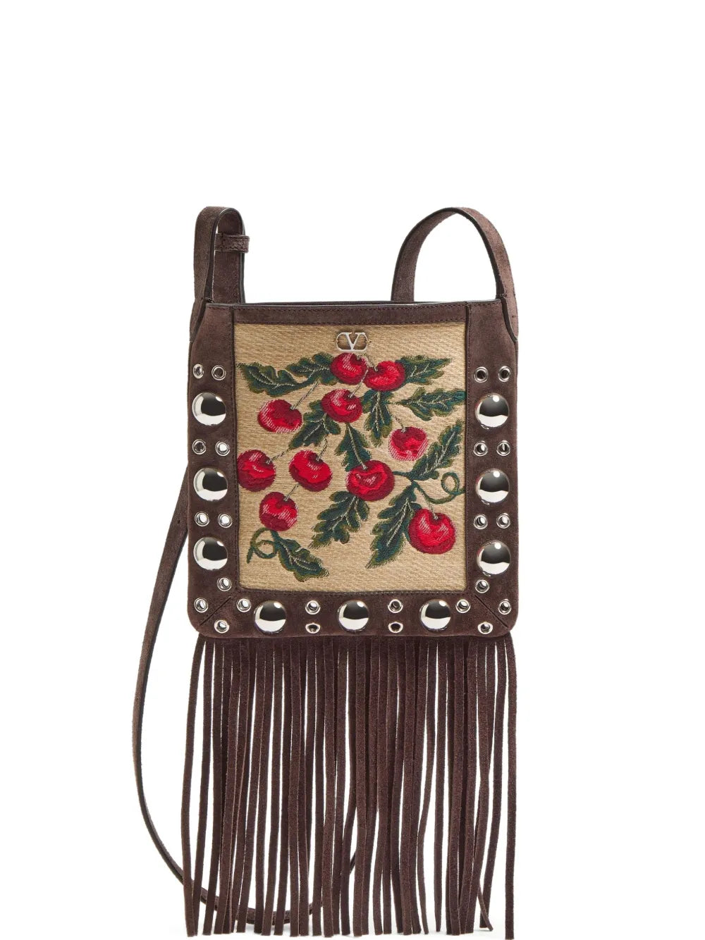 Valentino Garavani Small Nellcote Cherryfic Motif Shoulder Bag