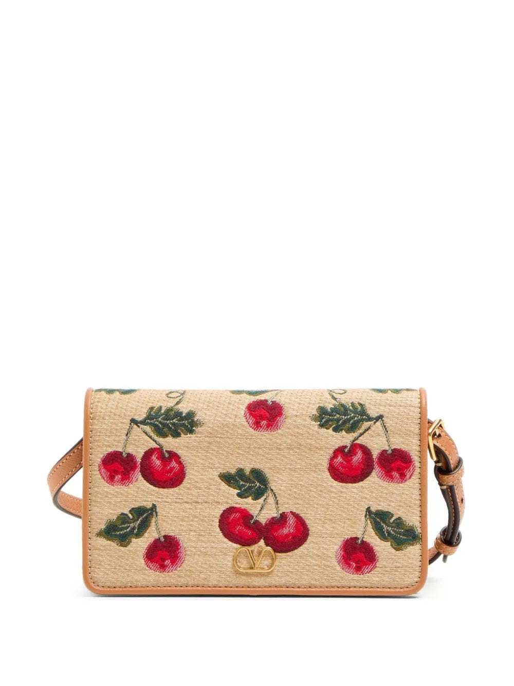 Valentino Garavani Mini Vlogo Signature Cherryfic Print Shoulder Bag