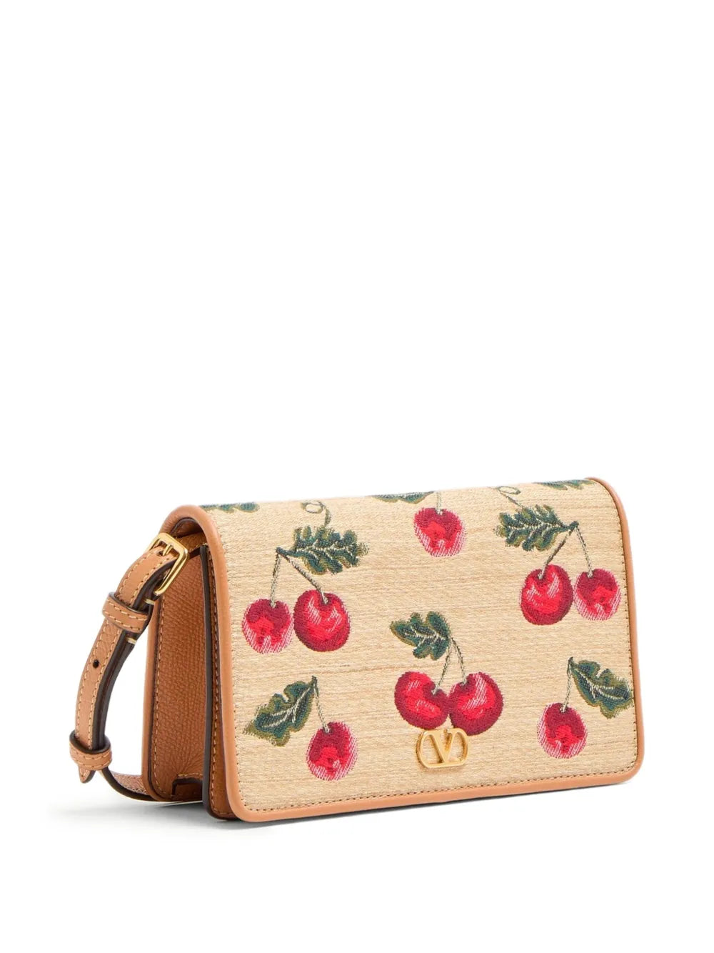 Valentino Garavani Mini Vlogo Signature Cherryfic Print Shoulder Bag