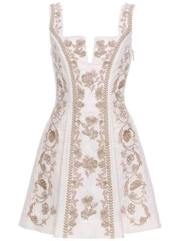 Agua By Agua Bendita All Over Embroidered Dress