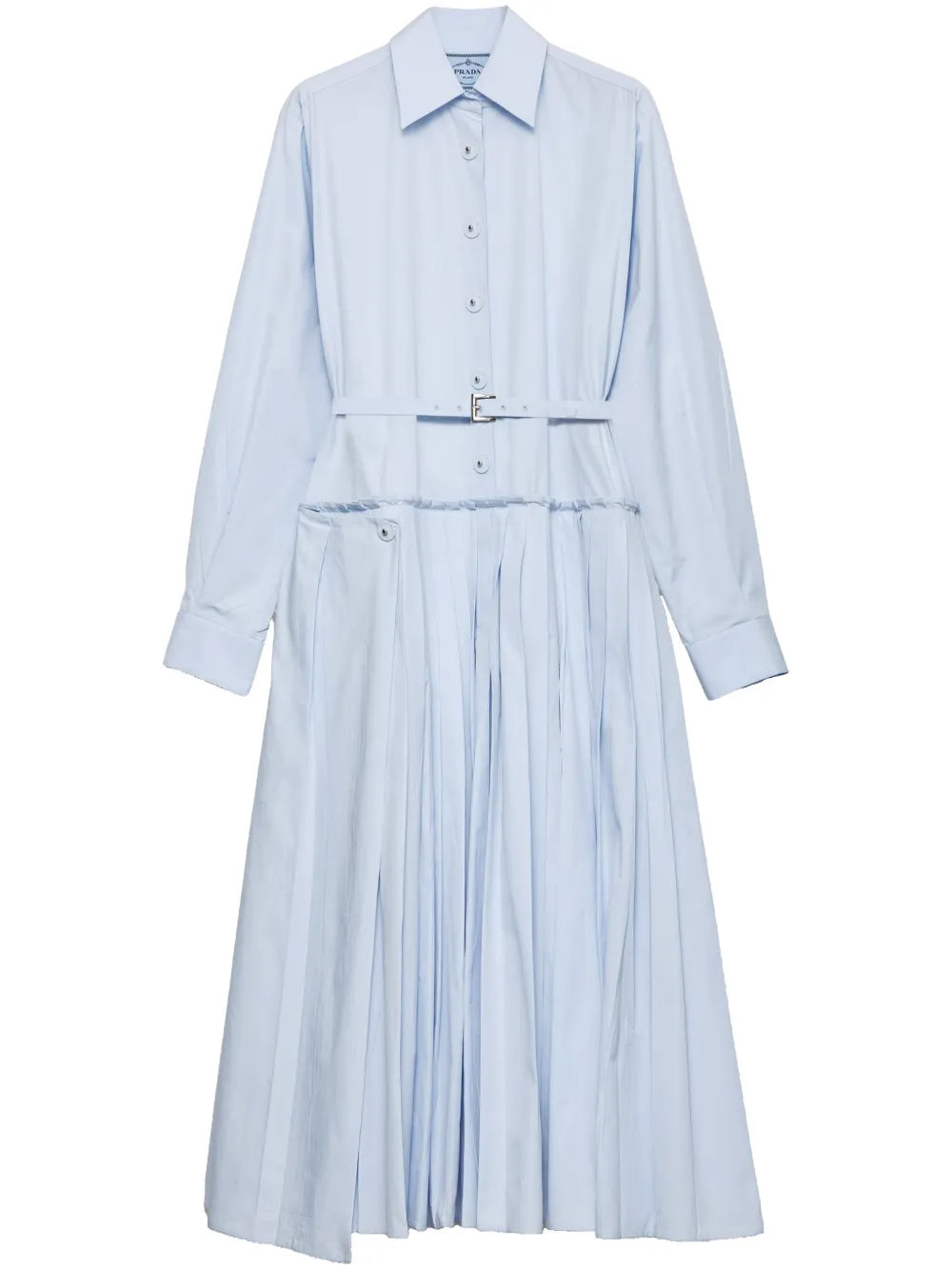 Prada Pleated Poplin Dress