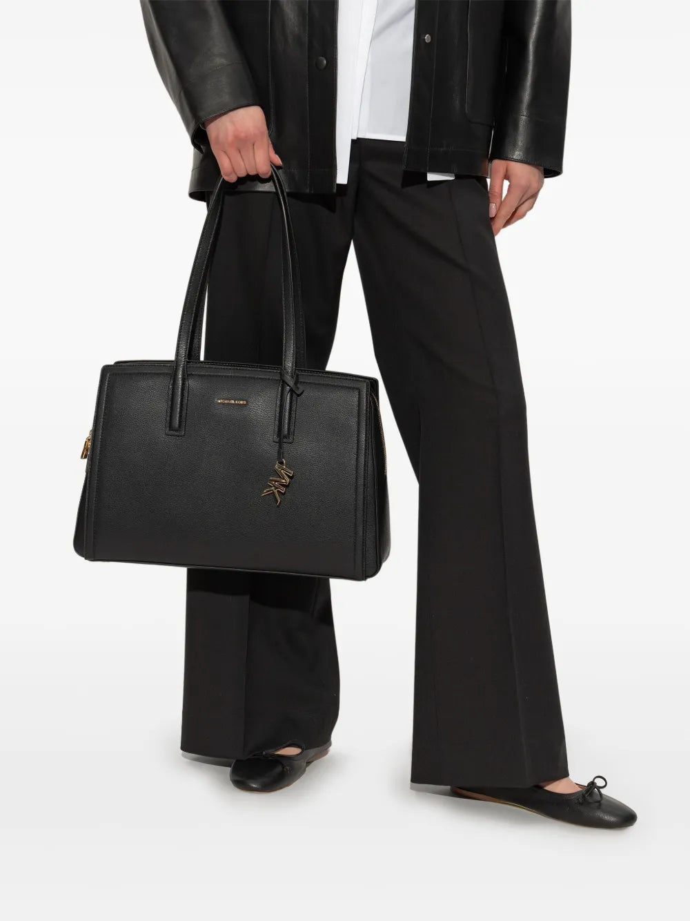 Michael Michael Kors Logo Charm Shoulder Bag