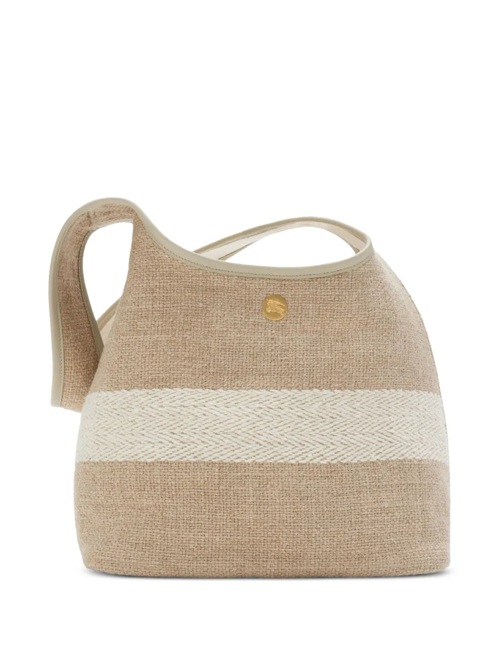 Burberry Small Logo Embellished Canvas Shoulder Bag