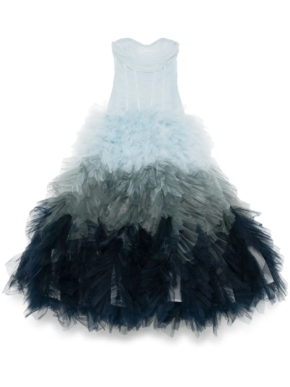 Ana Radu Gradient Effect Tulle Gown