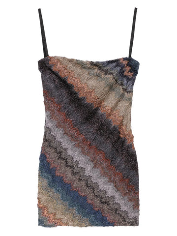 Missoni Zigzag Strapless Mini Dress