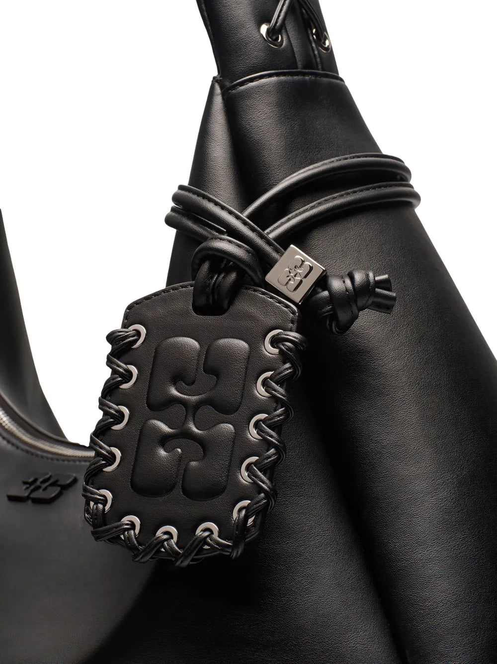 Ganni Xxl Leather Shoulder Bag