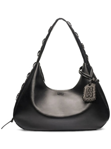 Ganni Xxl Leather Shoulder Bag