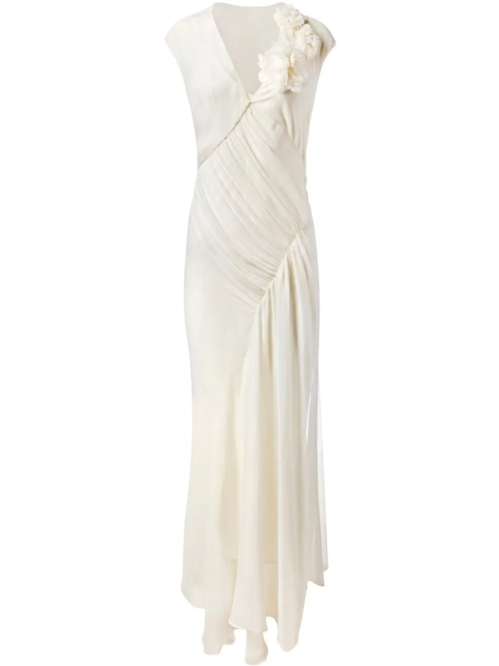 Alejandra Alonso Rojas Draped Chiffon Dress