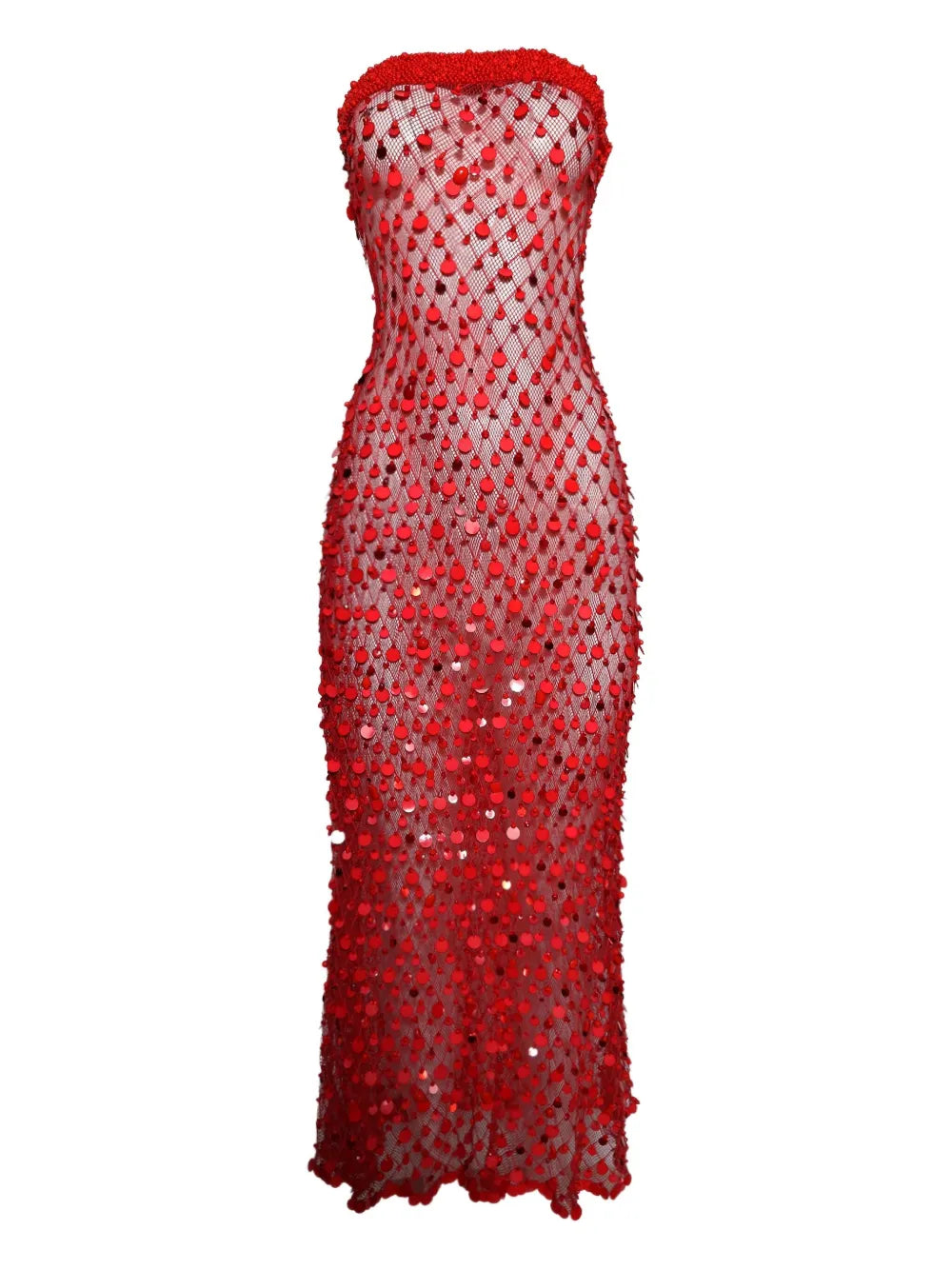 Roberta Einer Sequin Embellished Midi Dress