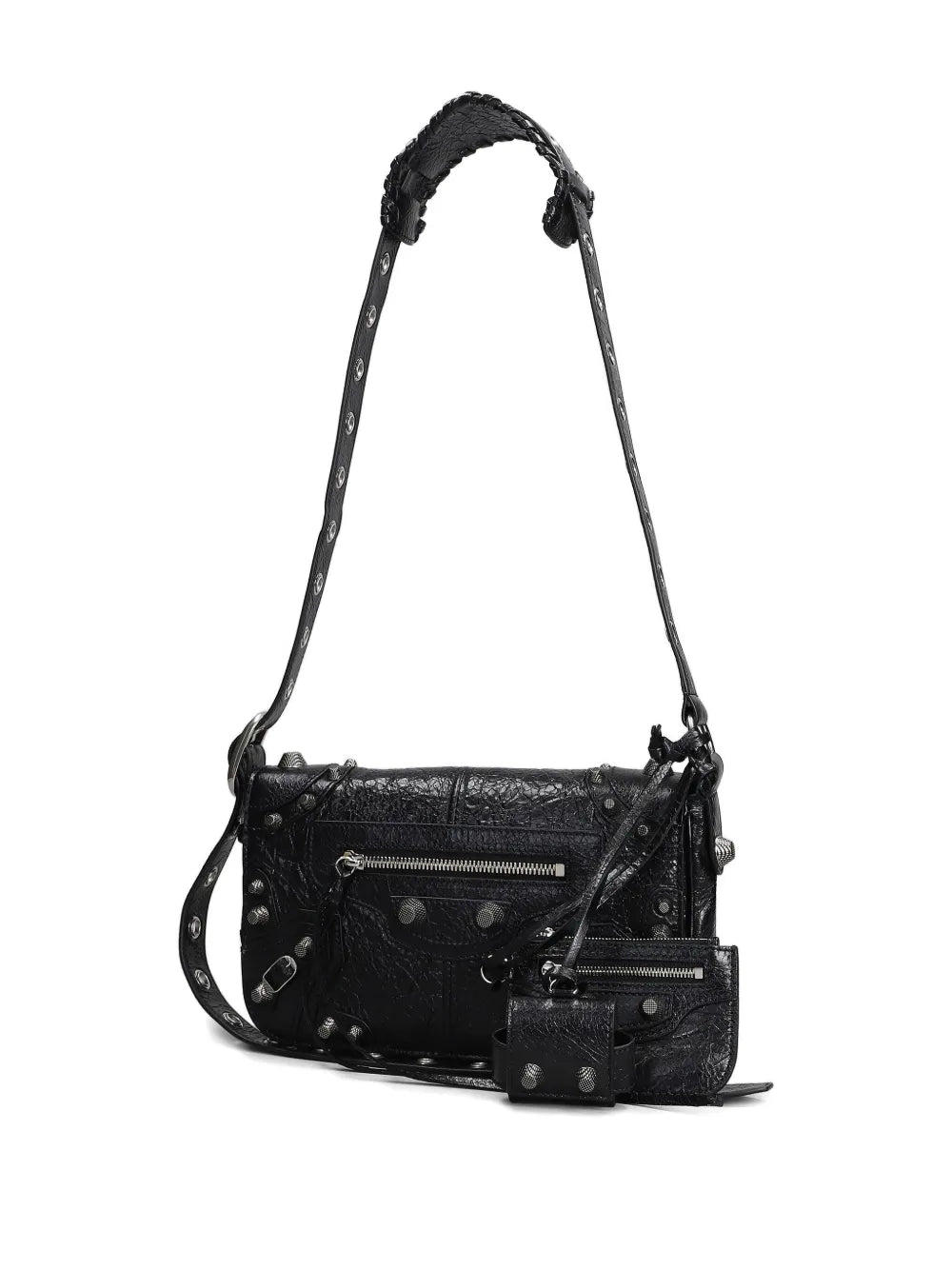 Balenciaga Textured Leather Shoulder Bag