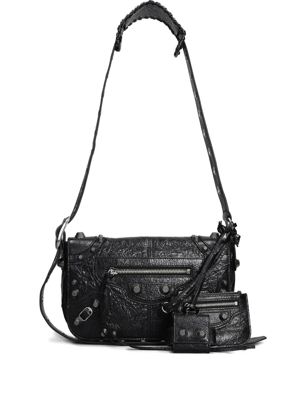 Balenciaga Textured Leather Shoulder Bag