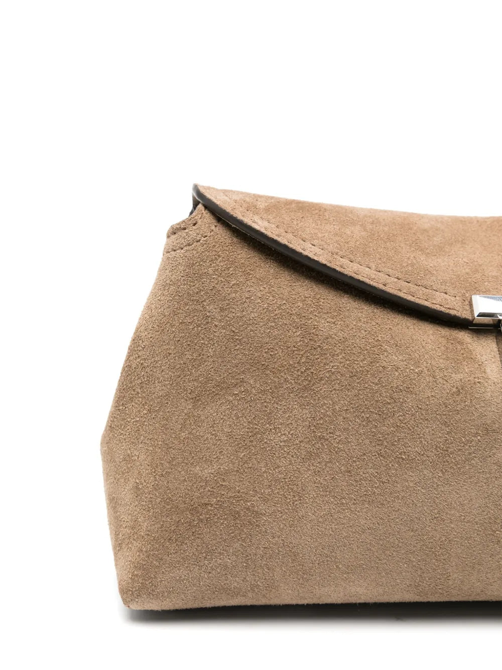 Toteme T Lock Suede Shoulder Bag