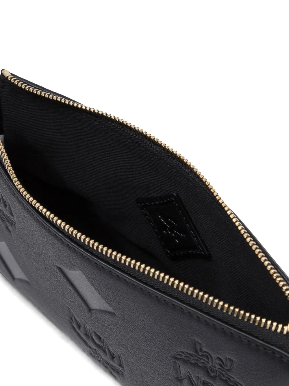 Mcm Logo Debossed Shoulder Bag