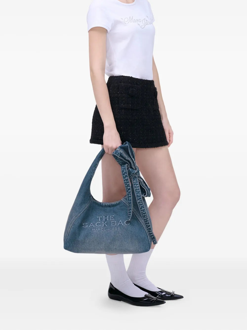 Marc Jacobs The Bow Denim Sack Bag