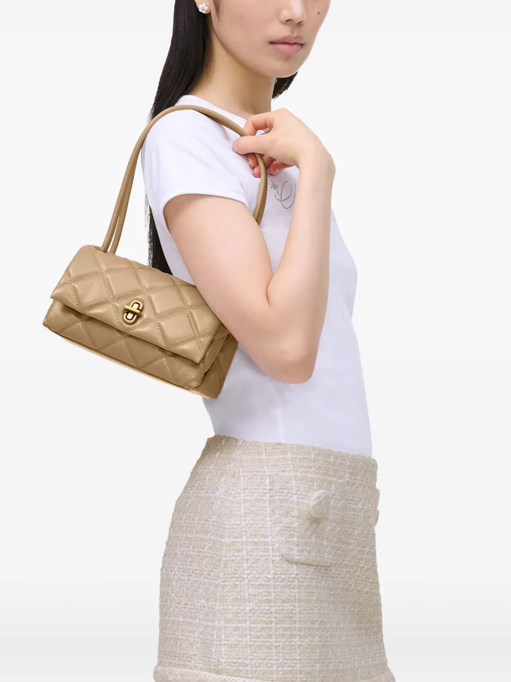 Marc Jacobs The Quilted Leather Mini Dual Shoulder Bag