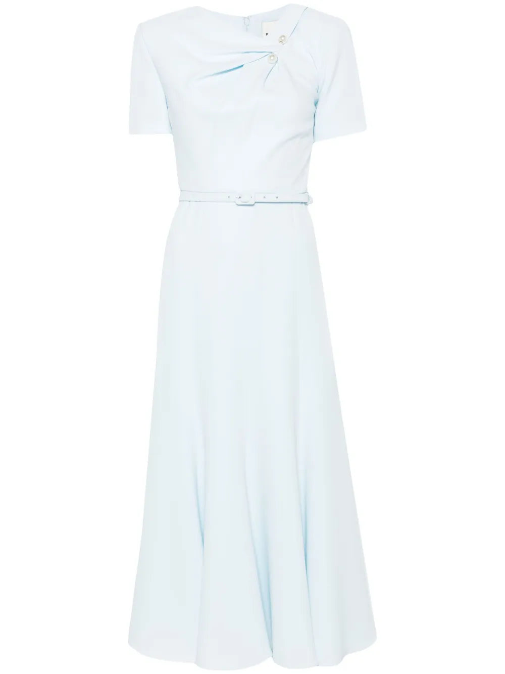Roland Mouret Belted Cady Midi Dress