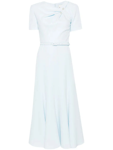 Roland Mouret Belted Cady Midi Dress