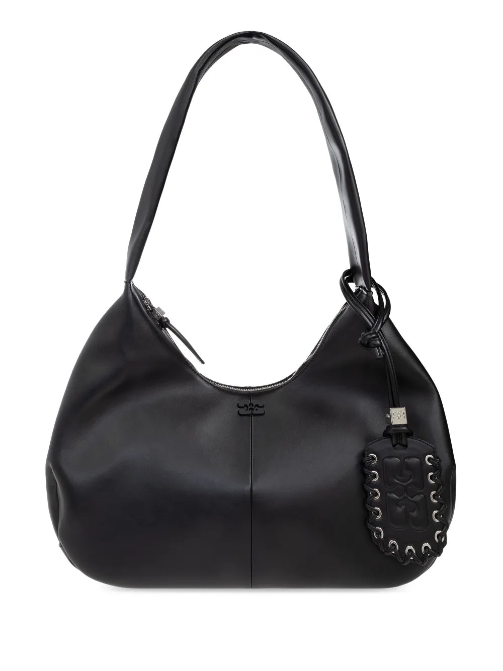 Ganni Tonal Logo Plaque Shoulder Bag