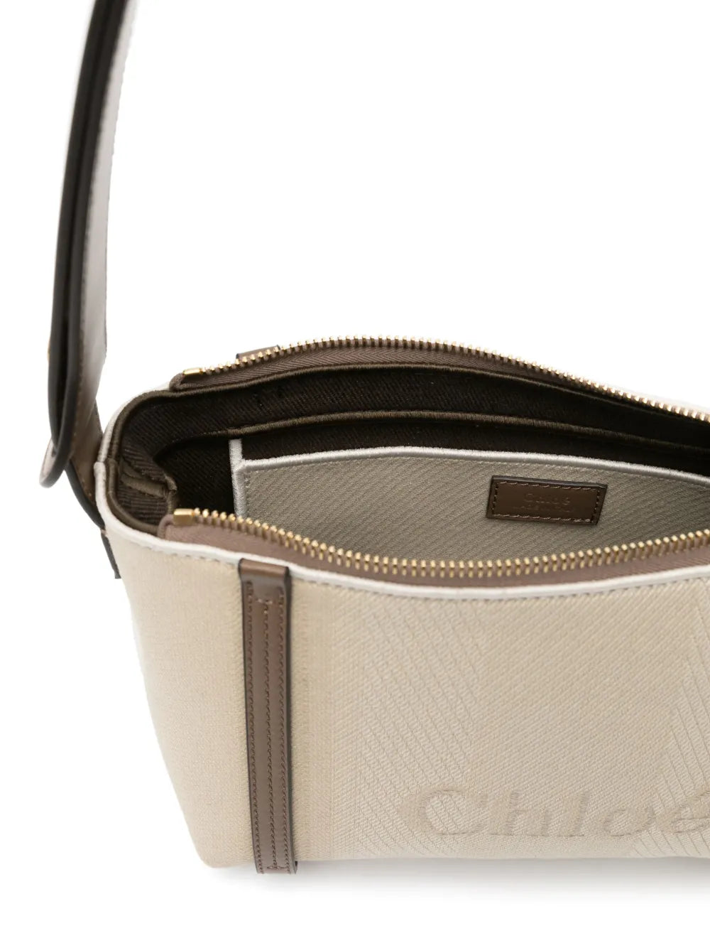 Chloe Logo Jacquard Shoulder Bag