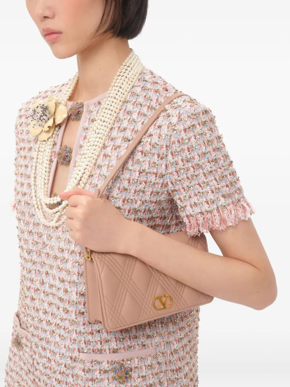 Valentino Garavani Mini Quiltie 67 Shoulder Bag