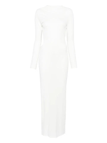Self Portrait Gathered Jersey Maxi Dress