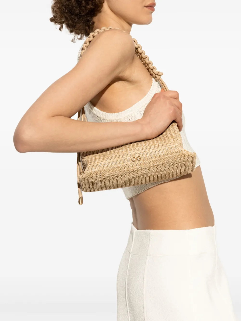 Cult Gaia Livi Wavy Shoulder Bag