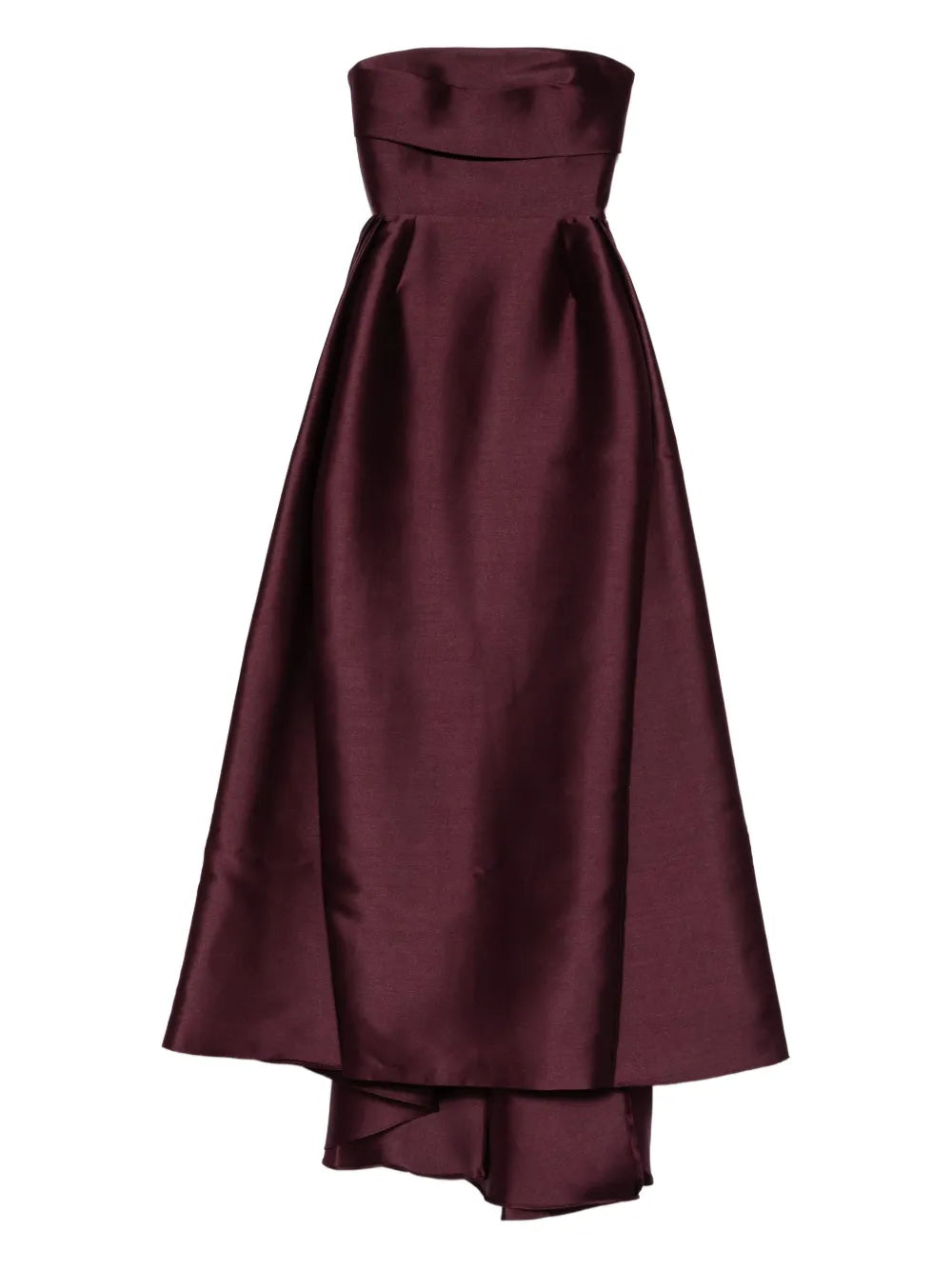 Solace London Tiffany Strapless Asymmetric Maxi Dress