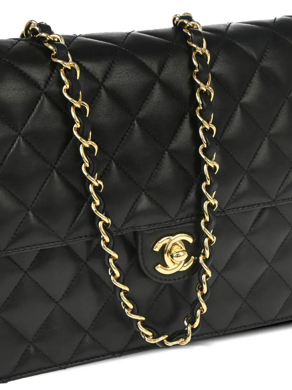 Chanel Pre Owned 2008 Medium Half Flap Shoulder Bag