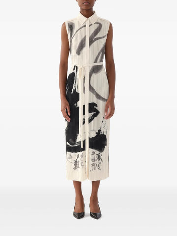 Jason Wu Collection Plisse Effect Midi Dress