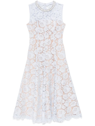 Self Portrait Fine Lace Midi Dress