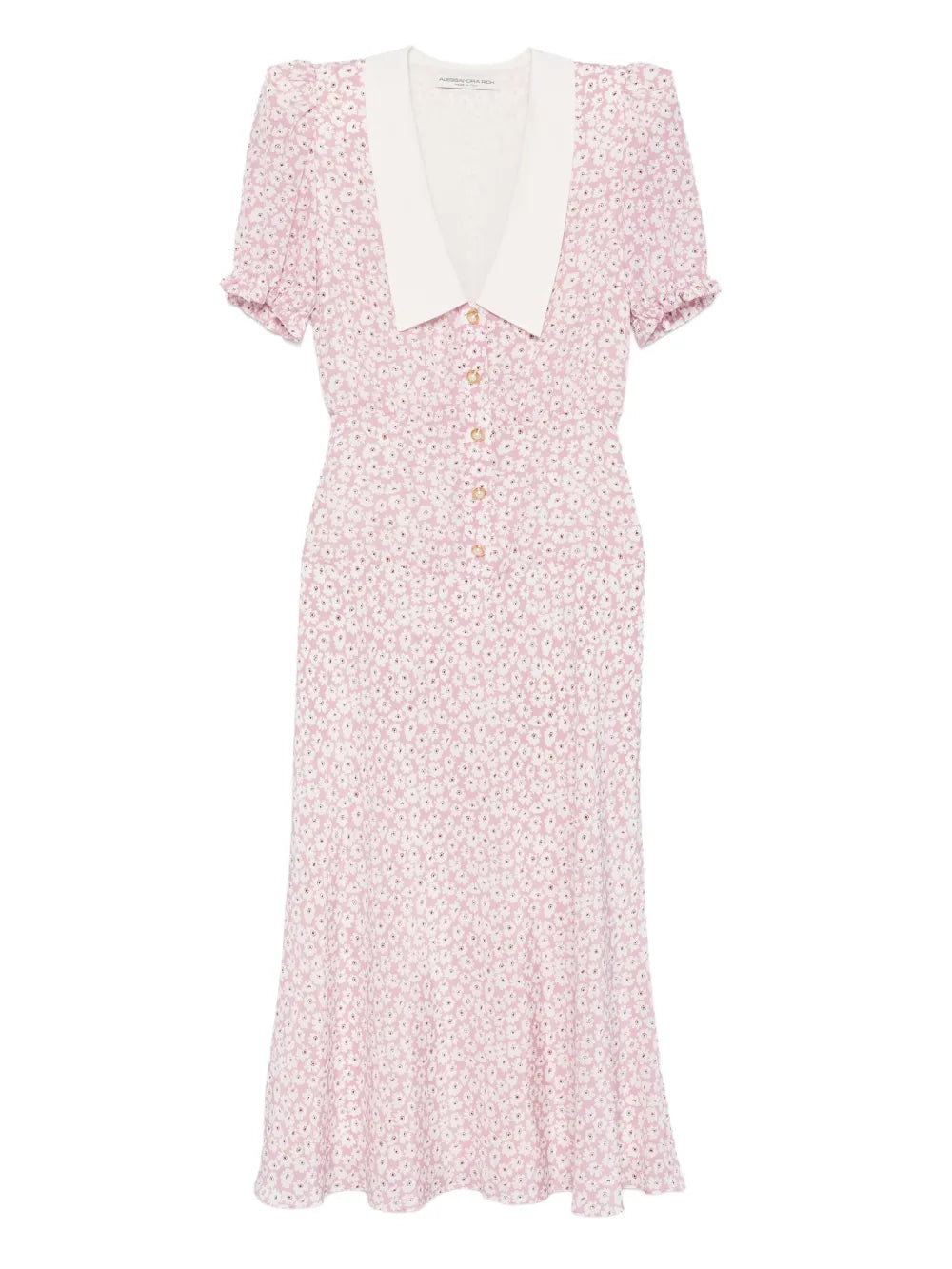 Alessandra Rich Floral Print Midi Dress