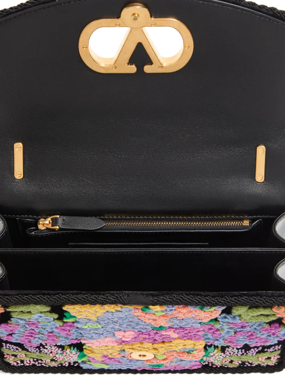 Valentino Garavani Floral Embroidered Mini Shoulder Bag