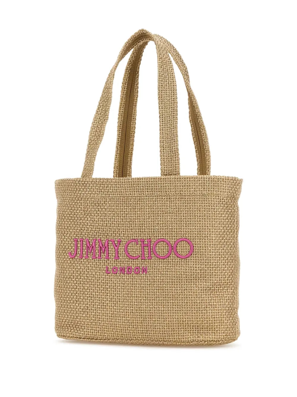 Jimmy Choo Logo Embroidered Shoulder Bag